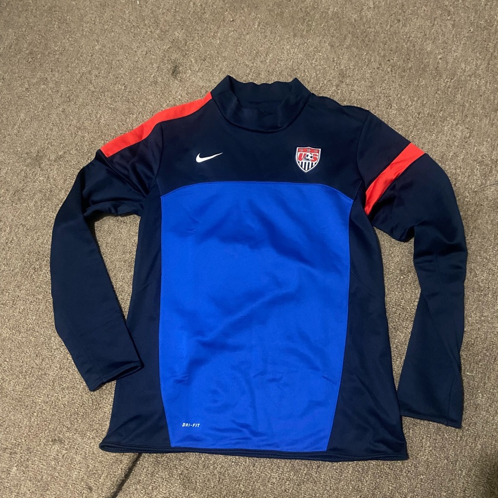 Nike Soccer Long Sleeve Shirt in Blue